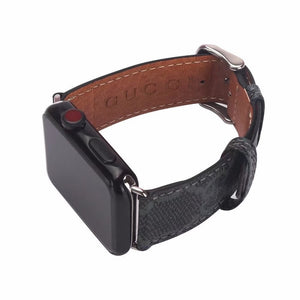 Charcoal GG Apple Watch Band